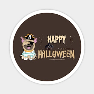 Paws for Pirate Booty: Happy Halloween Tee Magnet